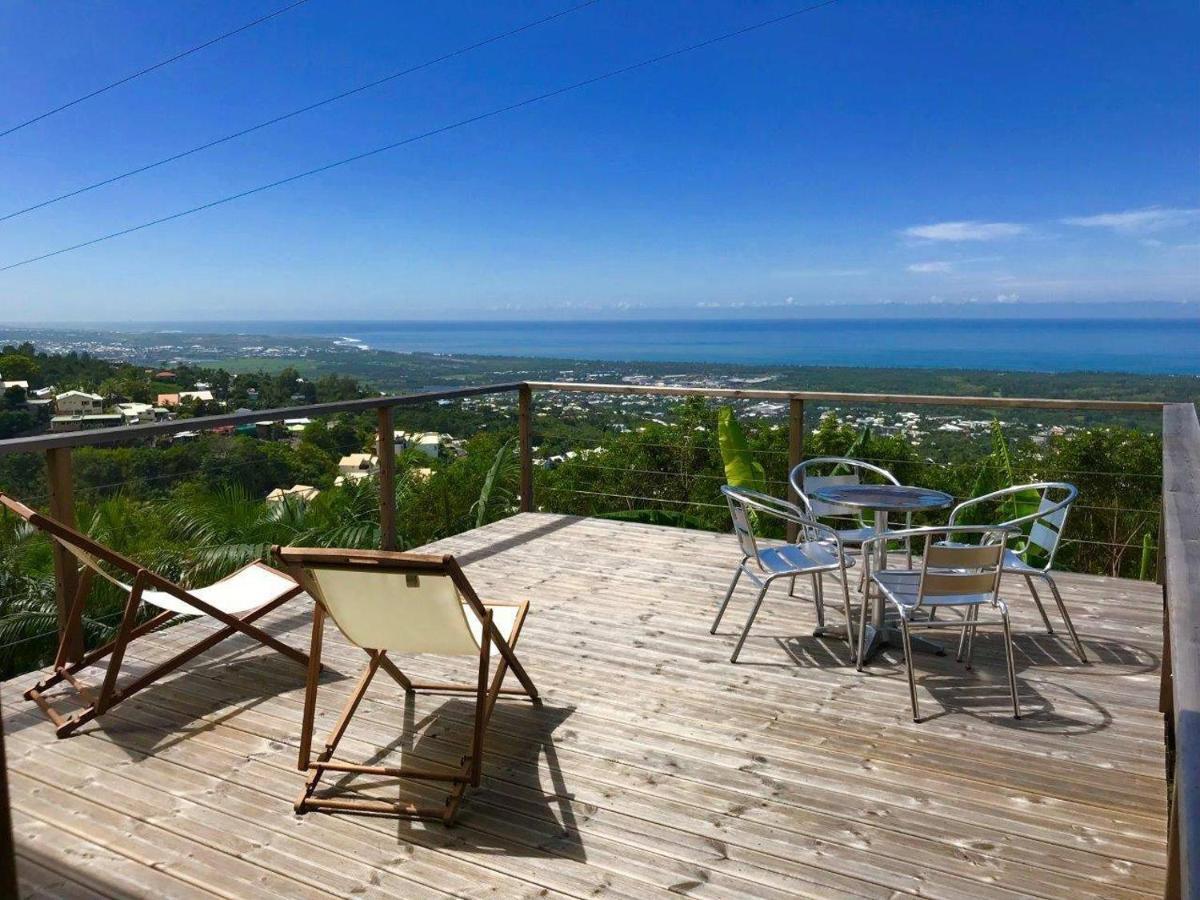 Lounge Des Hauts, 3 Maisons A L'Etang-Sale Avec Vue Sur L'Ocean Indien Et La Foret Bagian luar foto